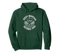 Rocky Mountain National Park Colorado Souvenir Hommes Femmes Sweat à Capuche, Unisexe pour Adultes, Vert Forêt, XXL