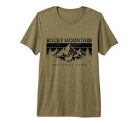Rocky Mountain National Park Colorado Souvenir Vintage T-Shirt Haut de Gamme