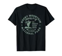 Rocky Mountain National Park Colorado USA Elk Randonnée Camping T-Shirt