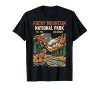 Rocky Mountain National Park Colorado Vintage Mouton d'Amérique T-Shirt