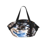 Rocky Mountain Range Sac de camping pliable avec imprimé Sac de voyage imperméable Matelas de camping pour parc extérieur Plage