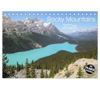 Rocky Mountains 2026 (Tischkalender 2026 DIN A5 quer), CALVENDO Monatskalender: Die schönsten Orte in den Rocky Mountains zwischen Columbia und Idaho