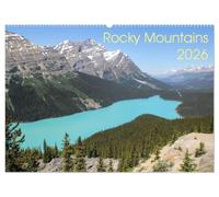 Rocky Mountains 2026 (Wandkalender 2026 DIN A2 quer), CALVENDO Monatskalender: Die schönsten Orte in den Rocky Mountains zwischen Columbia und Idaho
