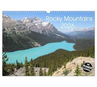 Rocky Mountains 2026 (Wandkalender 2026 DIN A3 quer), CALVENDO Monatskalender: Die schönsten Orte in den Rocky Mountains zwischen Columbia und Idaho