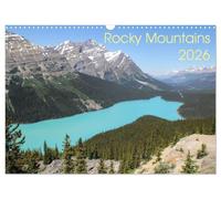 Rocky Mountains 2026 (Wandkalender 2026 DIN A3 quer), CALVENDO Monatskalender: Die schönsten Orte in den Rocky Mountains zwischen Columbia und Idaho