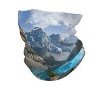 Rocky Mountains Cache-cou en microfibre, cadeau d'équitation, alpinisme, ski, écharpe chaude, chapeau de pirate, chapeau de pirate, Noir , Taille unique
