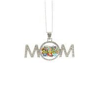 Rocky Mountains CN Tower Maple Canada Cadeau de fête des mères pour maman, grand-mère, collier d'anniversaire, M