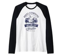 Rocky Mountains Colorado Heaven on Earth Design Vieilli Manche Raglan
