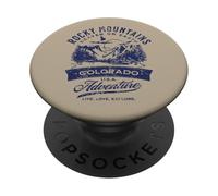 Rocky Mountains Colorado Heaven on Earth Design Vieilli PopSockets PopGrip Adhésif