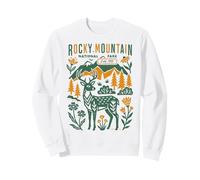 Rocky Mountains Park Art Populaire Rustique pour Femmes, Hommes, Enfants Sweatshirt