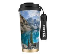 Rocky Mountains Tasse à café à double paroi en acier inoxydable 316, durable, isolée et élégante, adaptée pour les amateurs de café et de thé