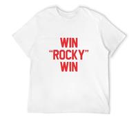 Rocky Movie Win Rocky Win Blue T-Shirt Shirt Tee Top Men Unisex Gym Workout Film Men's T Shirt White M