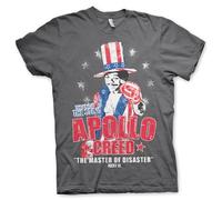 Rocky Officiellement sous Licence Apollo Creed Hommes T-Shirt (DarkGris), Small