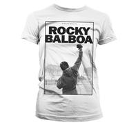 Rocky Officiellement sous Licence Balboa - It Ain't Over Femme T-Shirt (Blanc), Small