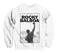 Rocky Officiellement sous Licence Balboa - It Ain't Over Sweat-Shirt (Blanc) Medium