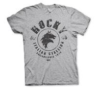 Rocky Officiellement sous Licence Italian Stallion Hommes T-Shirt (Gris-Heather), X-Large