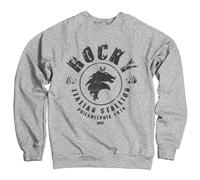Rocky Officiellement sous Licence Italian Stallion Sweat-Shirt (Gris-Heather) Large