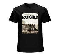 Rocky Philly Step Men's T Shirt Boxing Movie Balboa Million to One Shot Postcard Black XXL