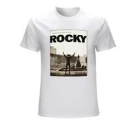 Rocky Philly Step Men's T Shirt Boxing Movie Balboa Million to One Shot Postcard White XL