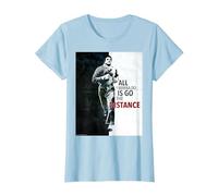 Rocky, Prends la Distance T-Shirt, Femme, Bleu Céleste, XXL