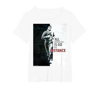 Rocky, Prends la Distance T-Shirt, Femme Grandes Tailles, Blanc, 2X
