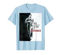 Rocky, Prends la Distance T-Shirt, Homme, Bleu Céleste, XXL