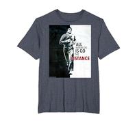 Rocky, Prends la Distance T-Shirt, Homme Grandes Tailles, Bleu Chiné, 2X Tall
