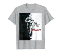 Rocky, Prends la Distance T-Shirt, Homme, Gris Chiné, 6XL