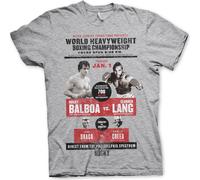 Rocky - T-shirt à l'effigie du poids lourd mondial - Grand - Gris chiné