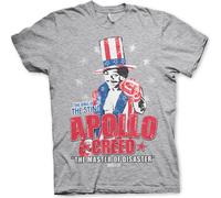 Rocky - T-shirt Apollo Creed - Très grand - Gris chiné