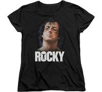Rocky Womens Mens Women T Shirt 100% Cotton Close Up Black Tee Manches Courtes(Large)