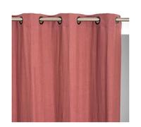 ROCLE Rideau Colin Rose Marsala | 100% Lin | Oeillets | 145 x 280 cm | Fabrication Française