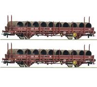 ROCO 2x wagons à ranchers pivotants, SNCF ép IV - HO 1/87 - ROCO 6600119
