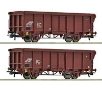 ROCO 2x wagons de marchandises ouverts, DR ép. IV - HO 1/87 - ROCO 6600280