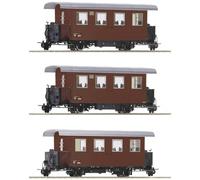 Roco 34103 H0e Lot de 3 Voitures particulières à Voie étroite de la ÖBB