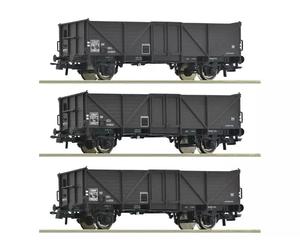 ROCO 3x wagons tombereaux, SNCF ép III - HO 1/87 - ROCO 6600141
