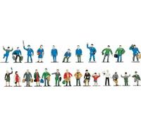 Roco 40000 Figurines De Train Pack De 24 Non Peintes HO NEUF