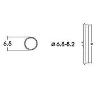 ROCO 40067 Anneaux D'Aderence CC Pour Roues Diametre 6.8-8.2 Mm 10 Pieces