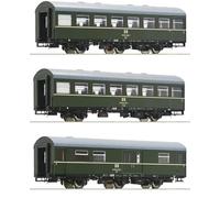 Roco 6200009 Lot de 3 H0 1 : Train de Voyageurs de la DR Chariot de siège Reko Baage