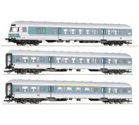 Roco 6200034 Lot de 3 H0 1 : chariot de transport local de la DB AG (1ère/2ème Classe ABN 417.0, 2èm