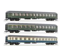 Roco 6200053 Lot de 3 H0 : D 377 « Hispania Express » de la DB 2ème classe Büm 234, 1./2. Classe ABüm 225