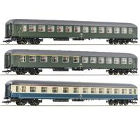 Roco 6200053 Lot de 3 H0 : D 377 « Hispania Express » de la DB 2ème classe Büm 234, 1./2. Classe ABüm 225