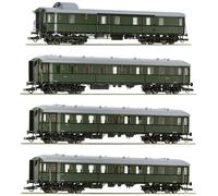 Roco 6200056 Lot de 4 H0 1 : « train de tradition Zwickau » de la DR Pw4UE, 2./3. Classe BC4UE, 3ème