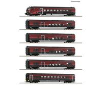 Roco 6200178 H0 6 pièces Set 1 : Railjet nouvelle génération (DC) Jeu de voitures 1 des Chemins de fer fédéraux autrichiens