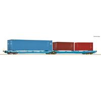 ROCO 6600036 Wagon Porte-Conteneurs NACCO Doppeltasches Sdggmrs 738/T3000e H0
