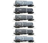 ROCO 660007 Coffret de 6 Wagons-citernes, VTG - HO -EP VI - DC