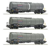 ROCO Set 3x wagons citernes à bogies NACCO ép. VI - HO 1/87 - ROCO 6600197