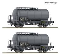 Roco 6600245 Wagon de marchandises CC Ensemble de wagons avec deux wagons-citernes à 2 essieux, genre Zs-w, de la Deutsche
