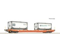 ROCO 6600275 Wagon Porte-Conteneurs T5 Wascosa Ep6 Sdgnss/H0
