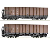 Roco 6640004 Lot de 2 wagons de marchandises ouverts de la ÖBB, voie H0e